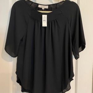 Loft Black Blouse Size S